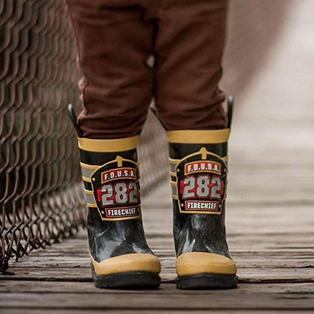 FDUSA Western Chief Toddler/LittleKids' Fireman Rain Boots Waterproof Outdoor - Picture 2 of 6